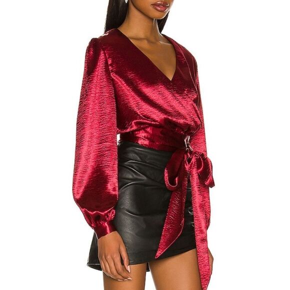 New Lovers and Friends Kelly Top in Wine Red Medium Revolve - Picture 10 of 13